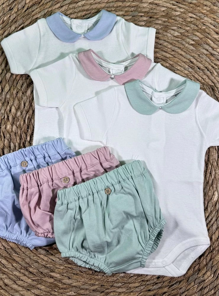 100% cotton bodysuit and panty set