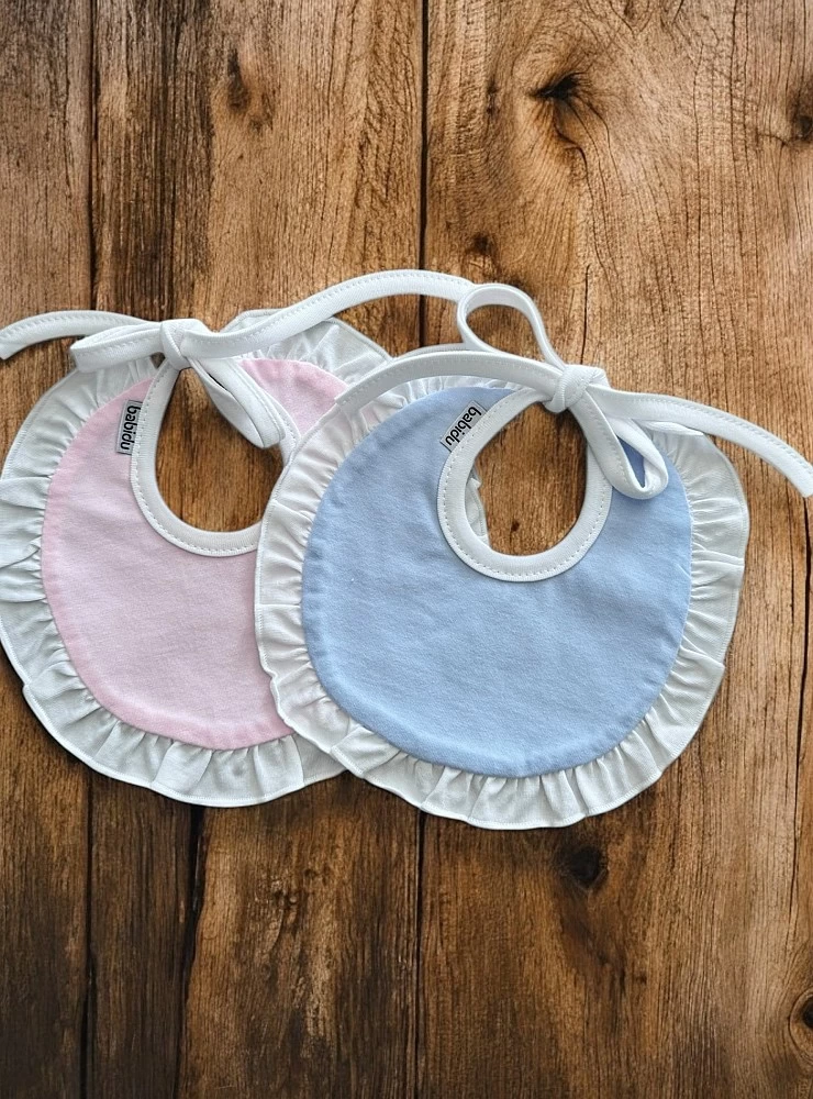 100% cotton round bib