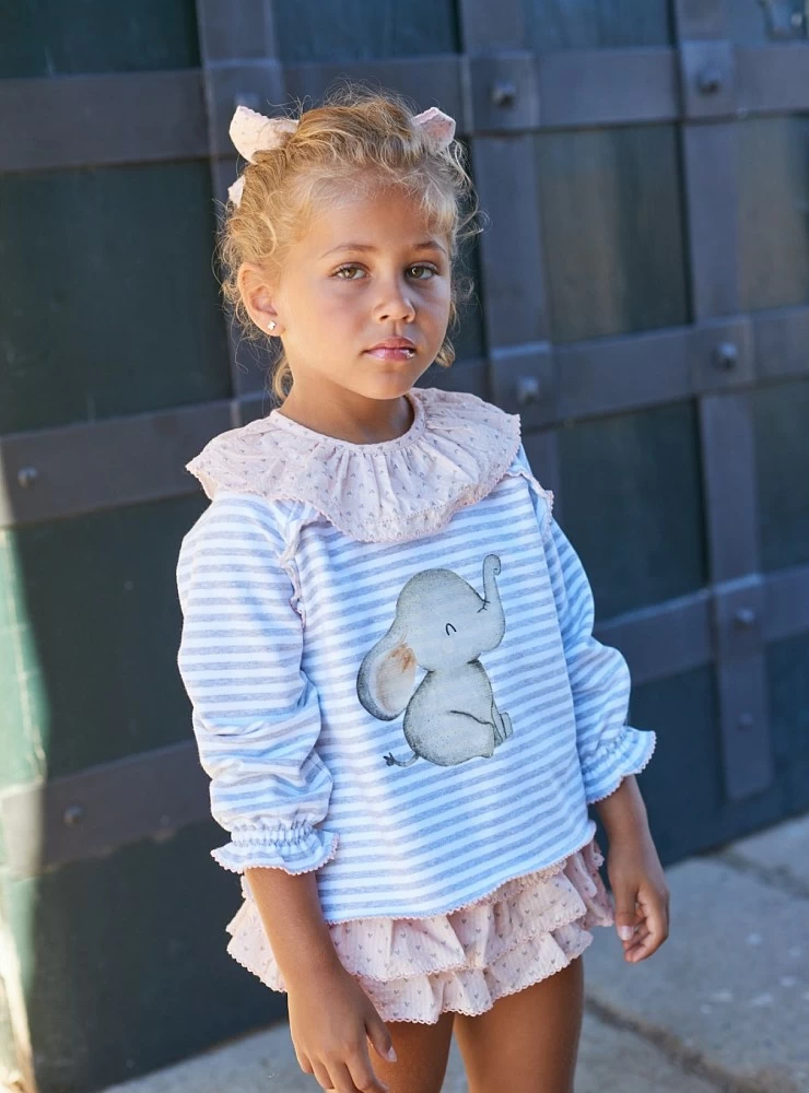 Babalú two-piece set for girls from La Martinica