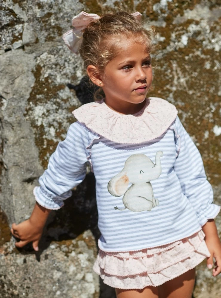 Babalú two-piece set for girls from La Martinica