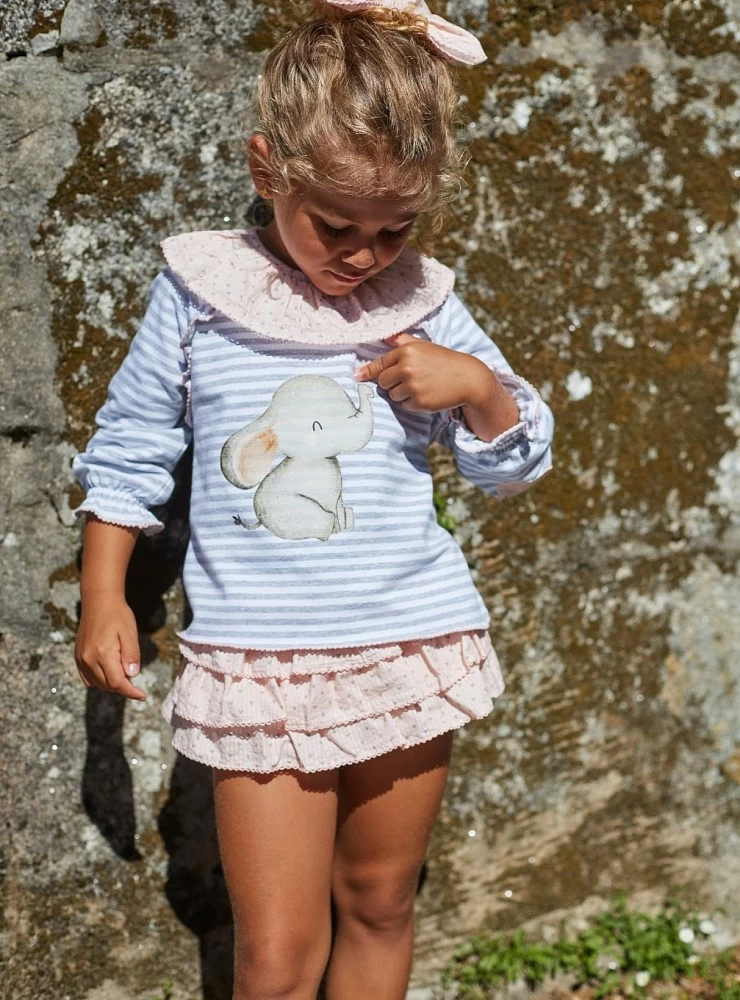 Babalú two-piece set for girls from La Martinica