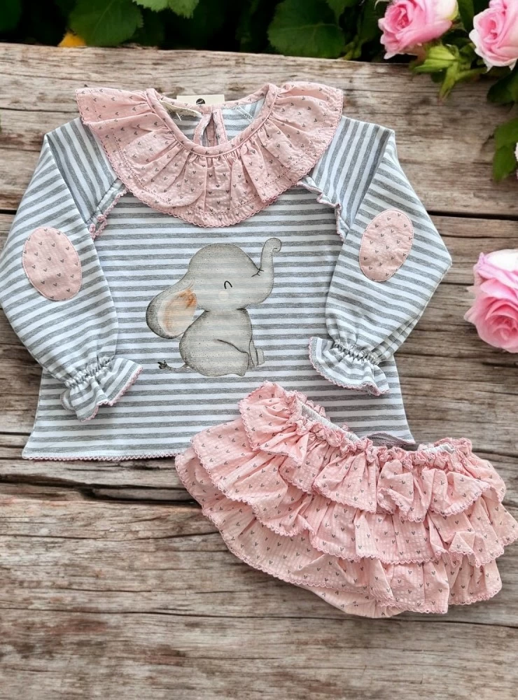 Babalú two-piece set for girls from La Martinica