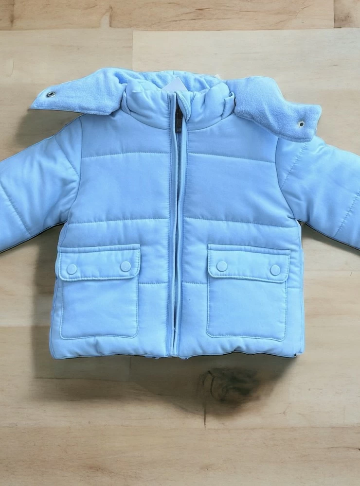 Baby boy's sky blue trench coat