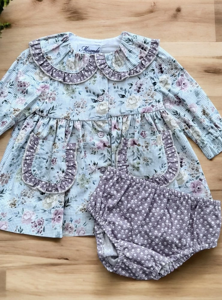 Baby girl dress and panties set