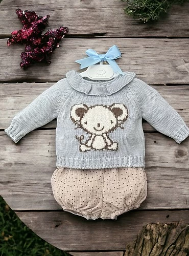 Baby set sweater and panties Dumbo collection