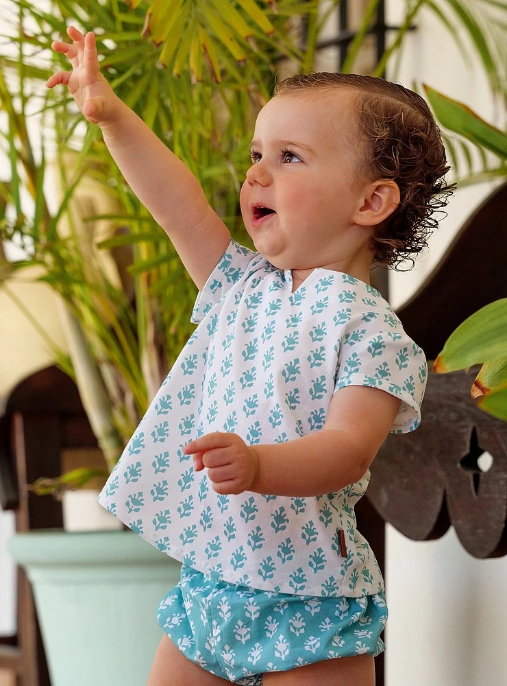 Blusa y bombachito para niño colección Etnica de Cocote