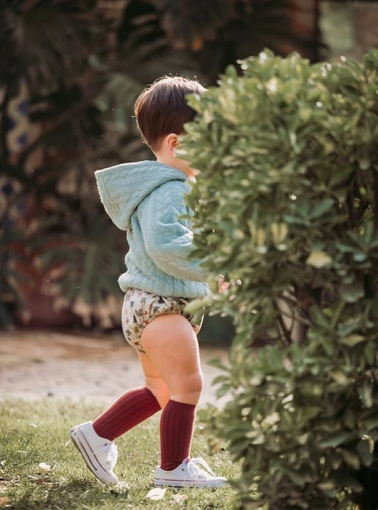 Boy's set of sweatshirt and bloomers from Cocote's bird collection