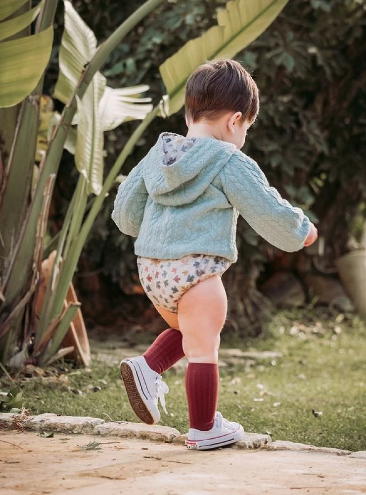 Boy's set of sweatshirt and bloomers from Cocote's bird collection