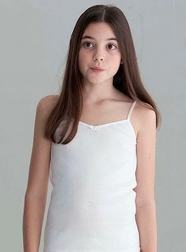 Camiseta de algodón con tirantes para niña