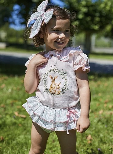 Camiseta y braguita con volantes. Colección Kids & Baby de La Martinica