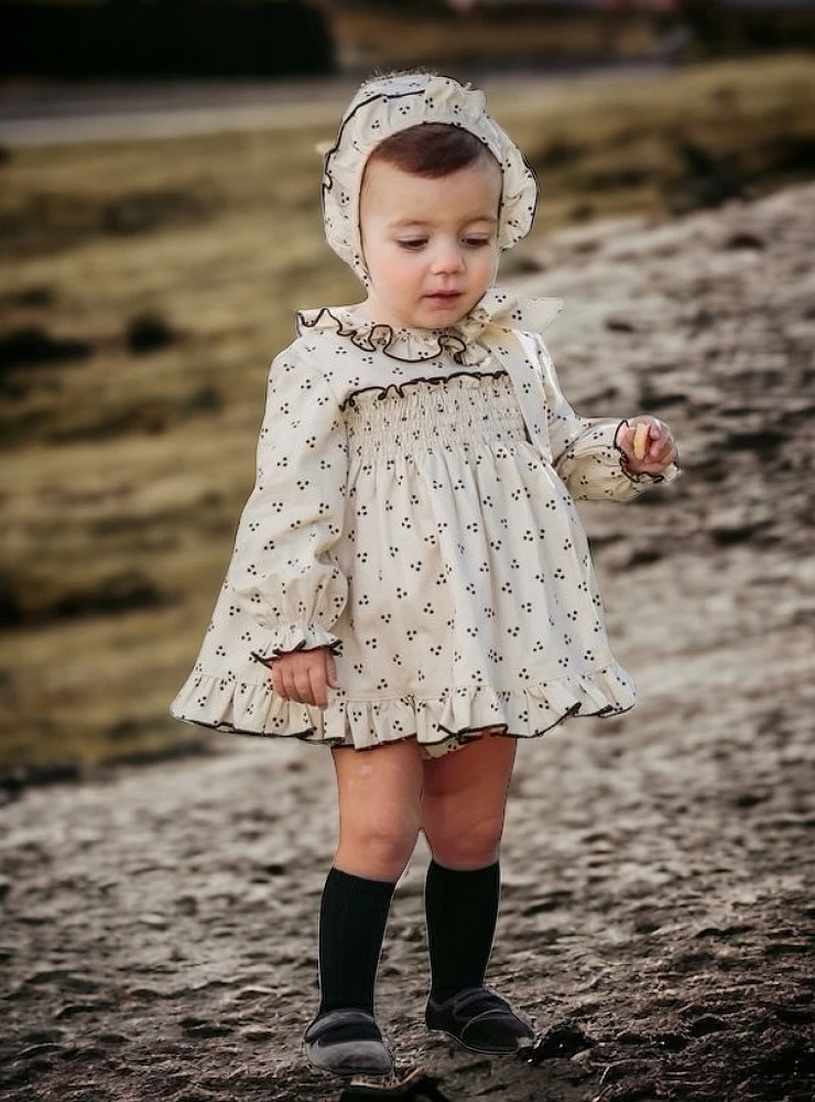 Cocote polar star collection dress with panties and hood set