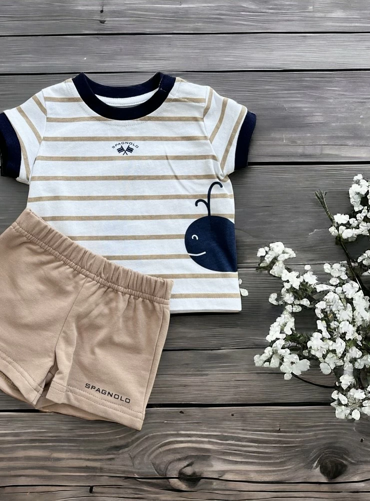 Conjunto camiseta y bermuda Colección Ballena