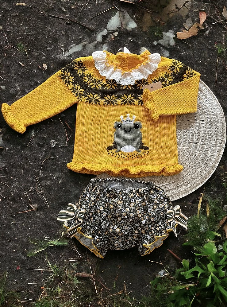 Conjunto niña. Jersey y braguita Colección Principe de Lolittos