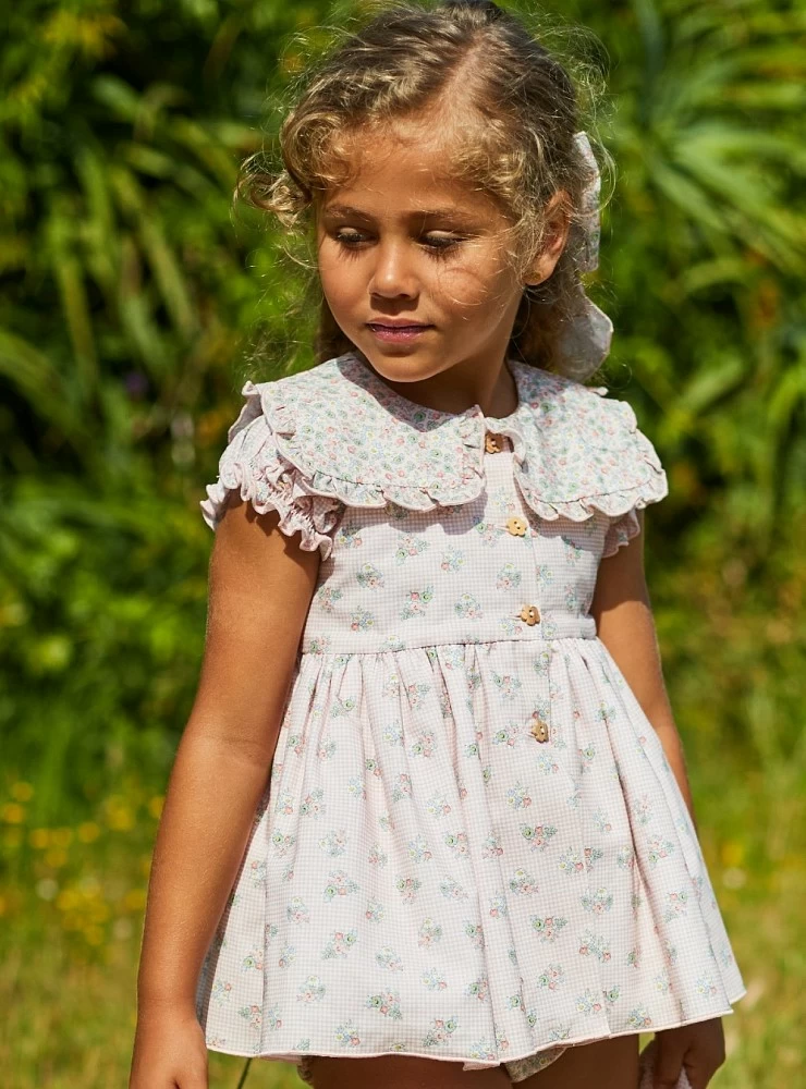 Conjunto para niña de La Martinica Colección Rosa y azul