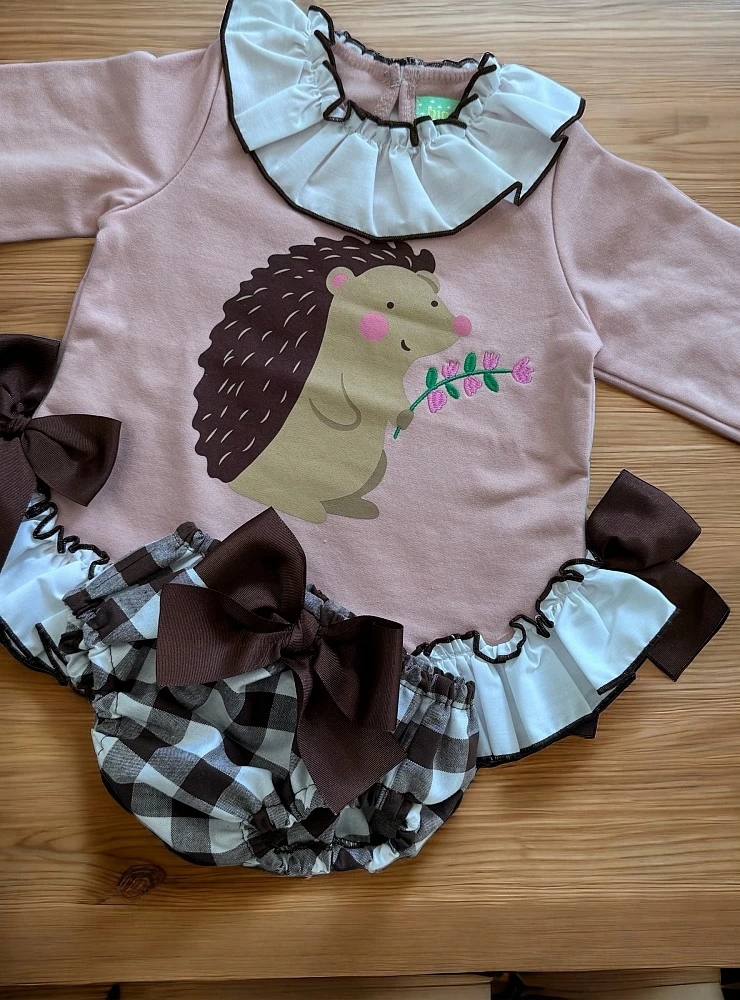 Conjunto para niña de pio pio colección Erizo