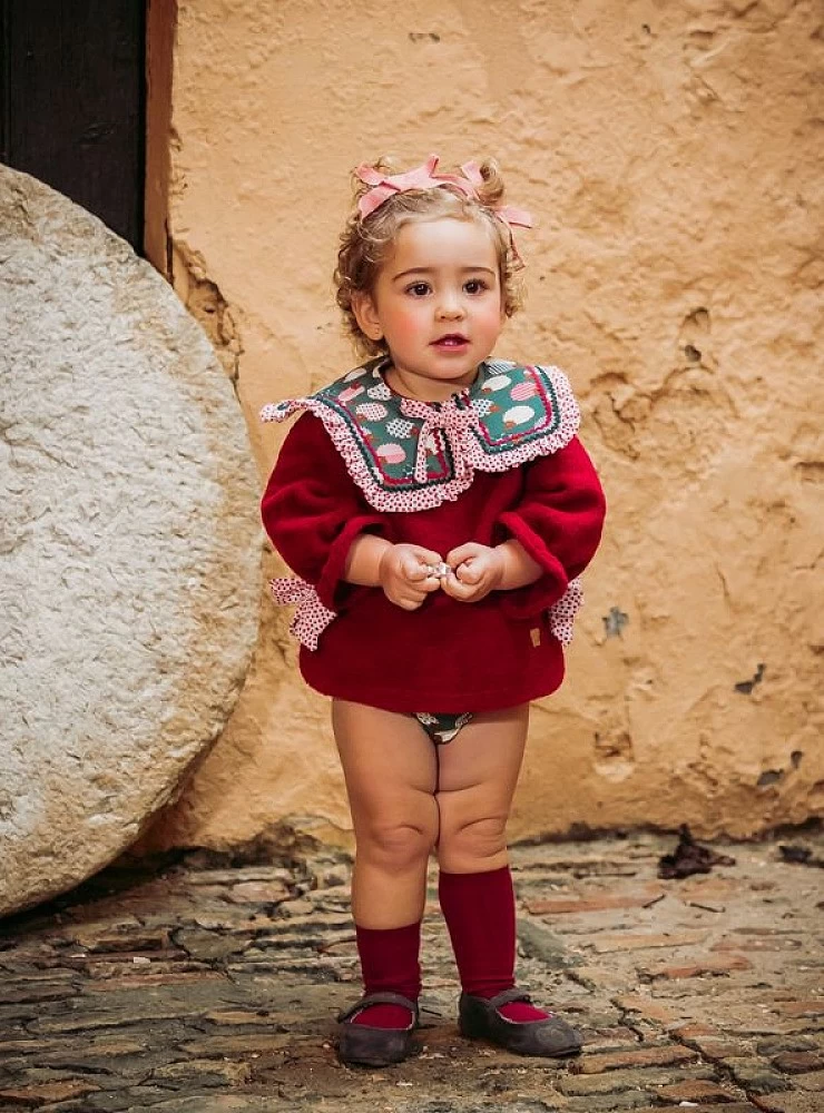 Conjunto para niña dos piezas colección erizos de José Varón