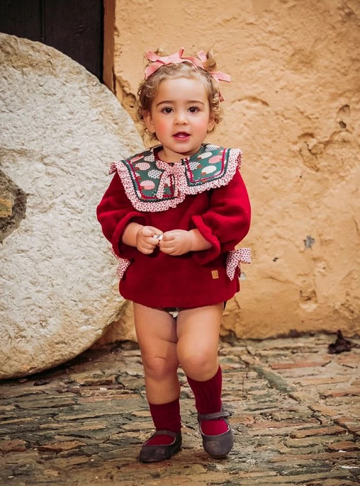 Conjunto para niña dos piezas colección erizos de José Varón