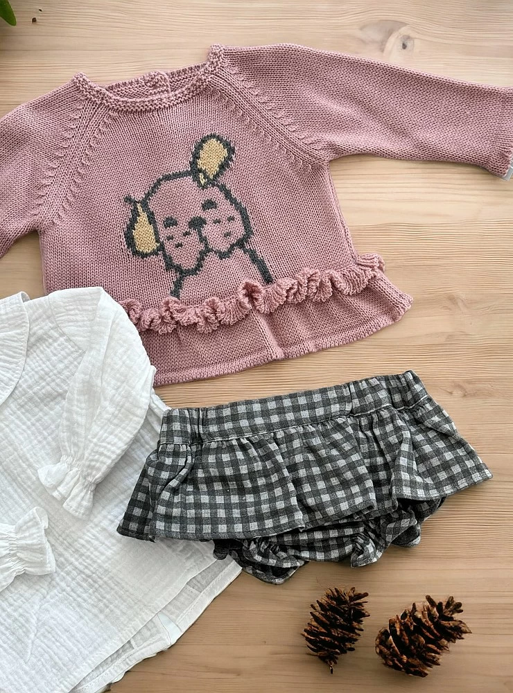 Conjunto para niña tres piezas Colección Perrito