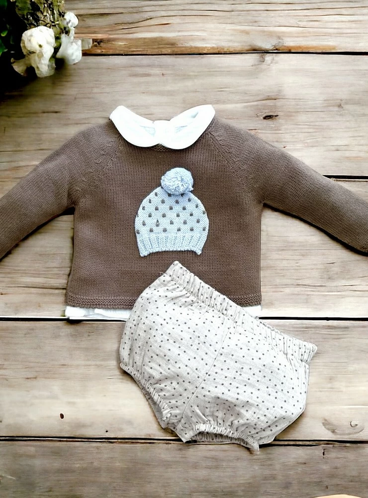 Conjunto para niño de tres piezas colección Gorrito