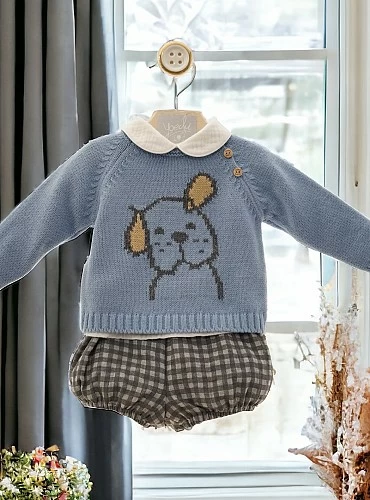 Conjunto para niño de tres piezas Colección Perrito