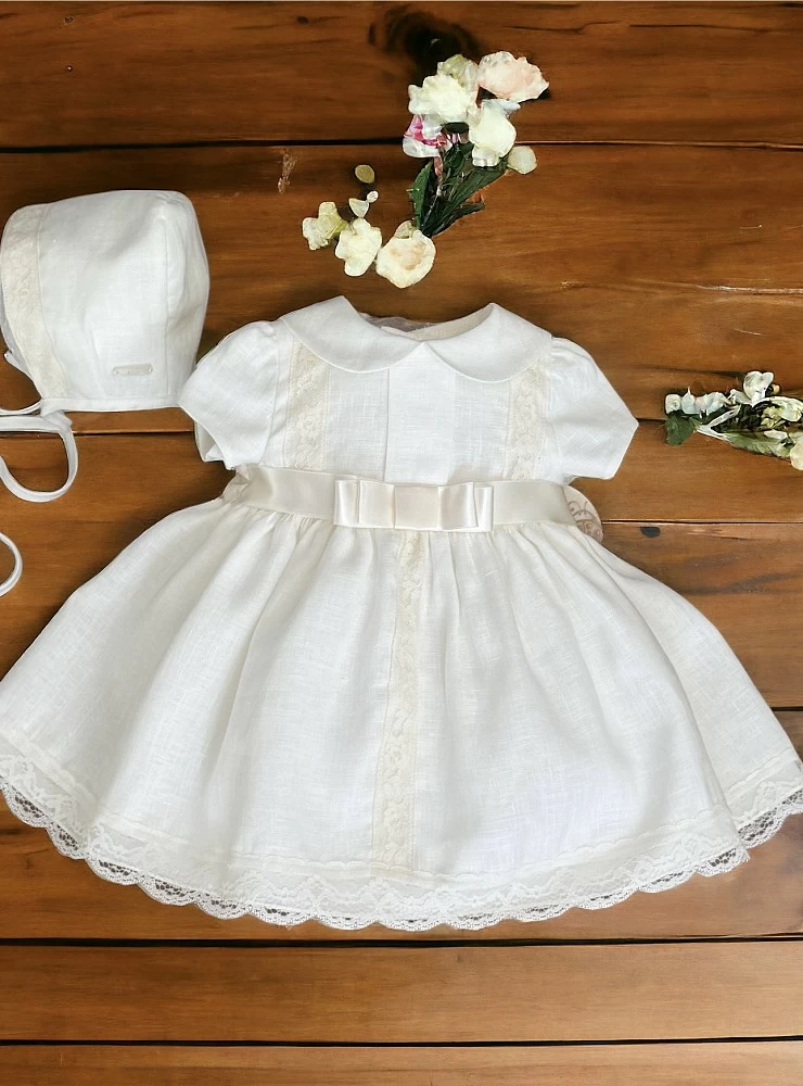 Conjunto vestido de manga corta y capota colección dulce