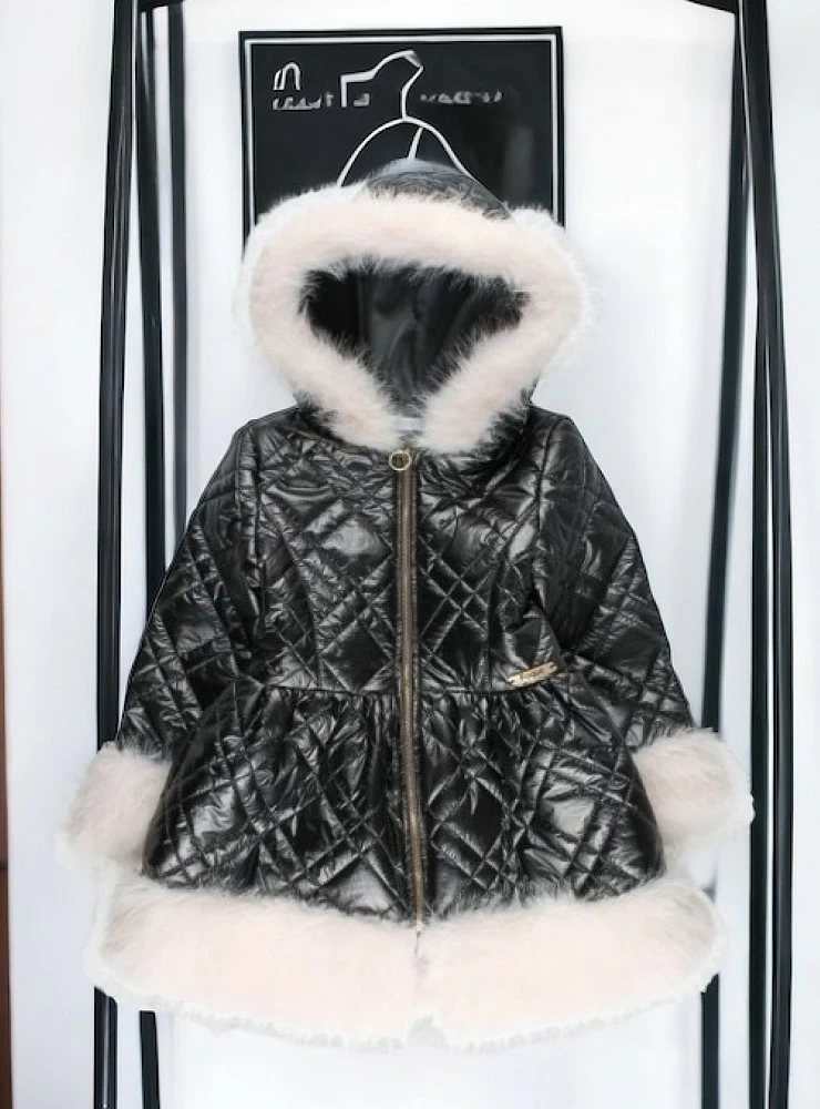 Foque Anthracite metallic padded coat