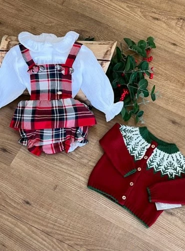 Girl's three-piece set Noel collection