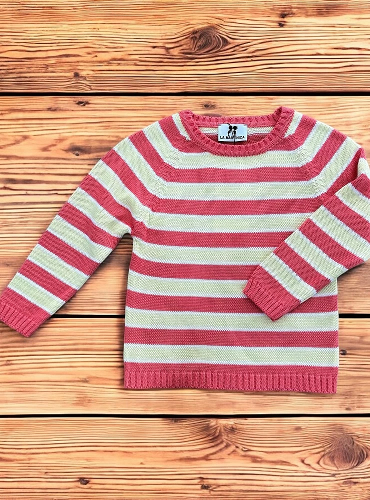 Jersey de rayas para niño colección lirio de La Martinica