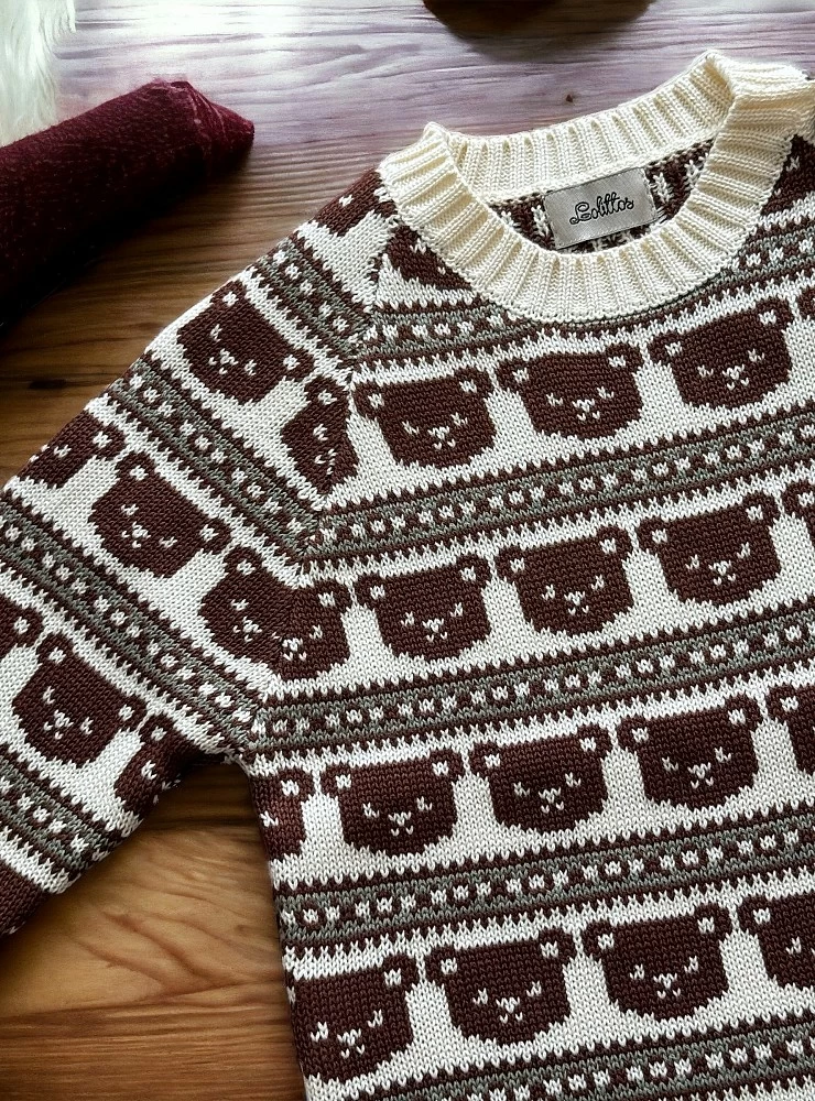 Knitted sweater for boys Terra collection from lolittos