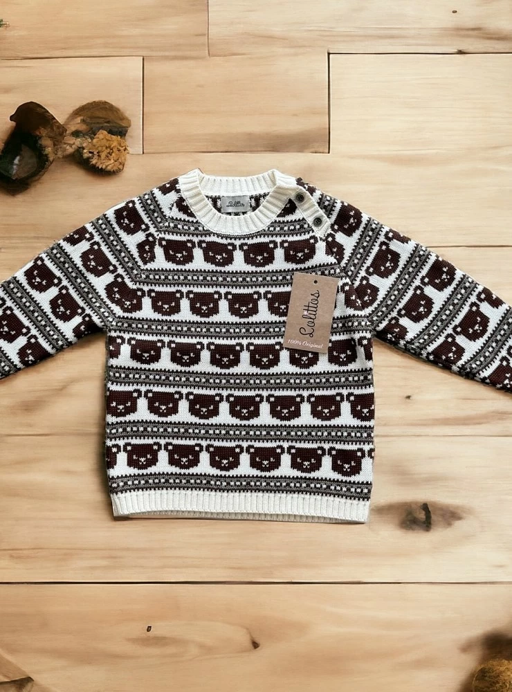 Knitted sweater for boys Terra collection from lolittos