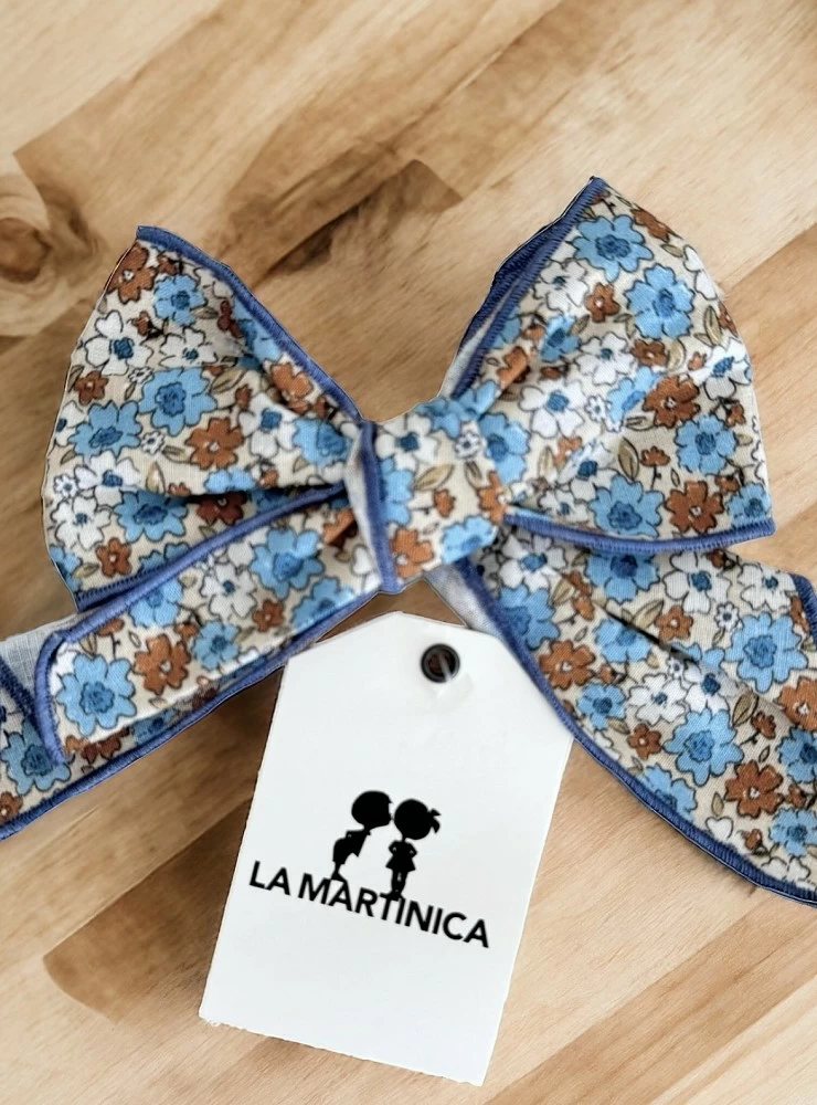 Lazo con pinza Colección Caracolinos de La Martinica