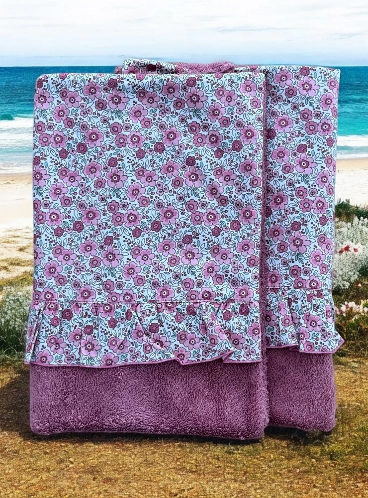 Lila Flicka collection beach towel from Martinique