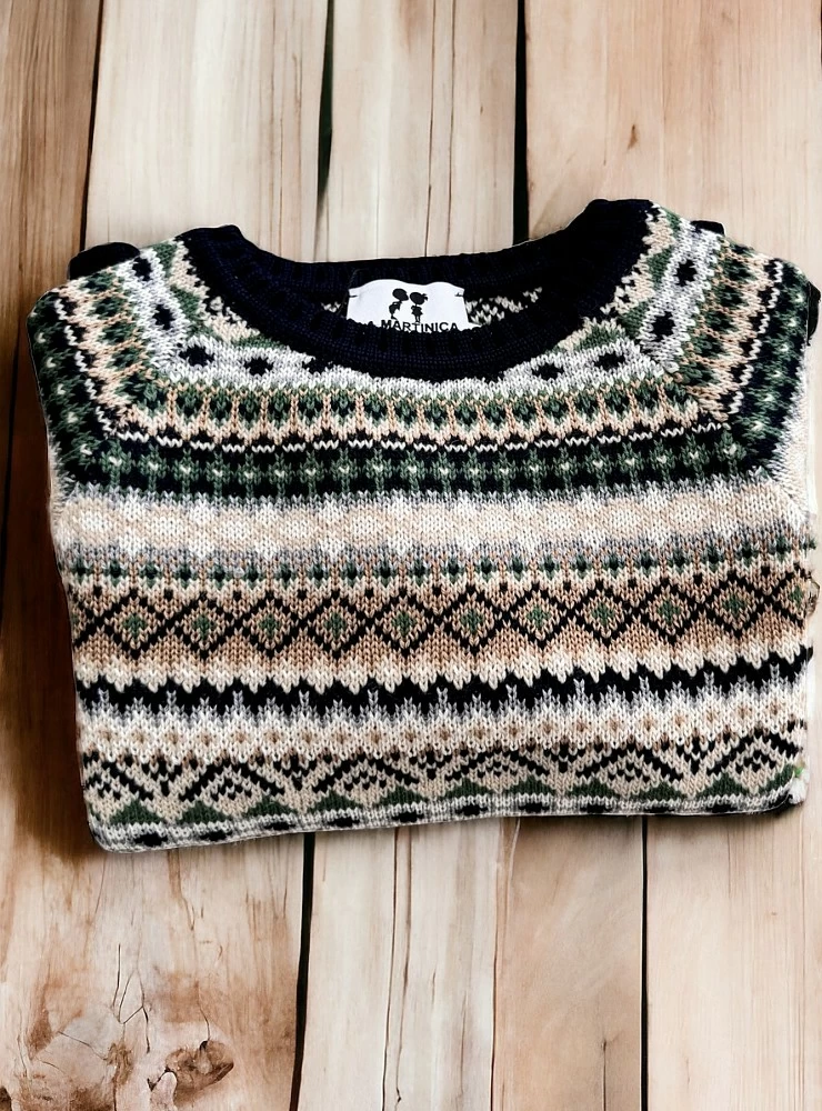 Martinique children's sweater moss collection