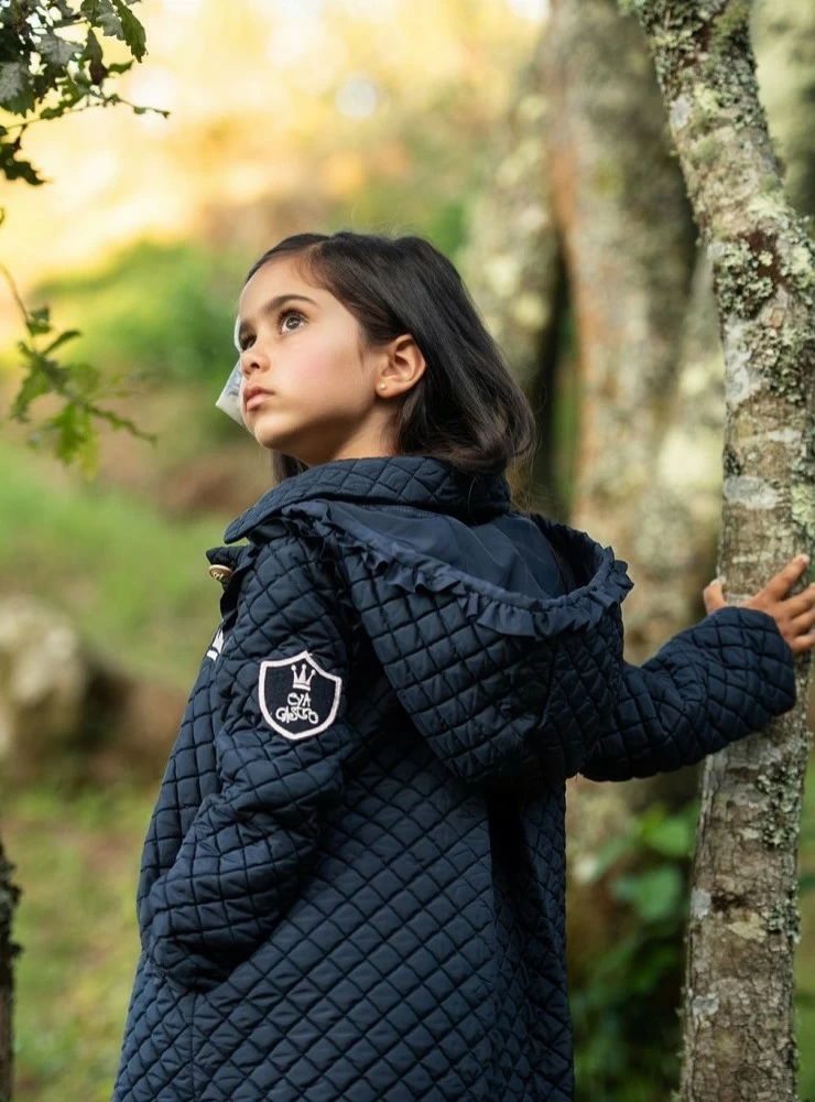 Quilted coat for girls by Eva Castro