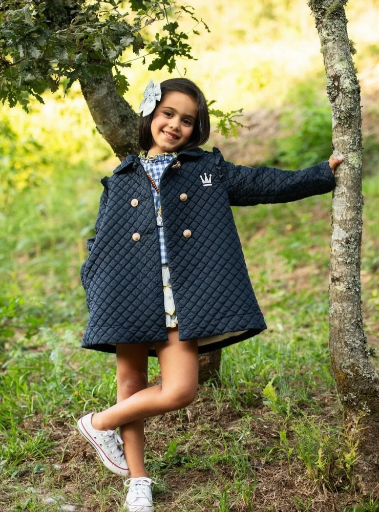 Quilted coat for girls by Eva Castro