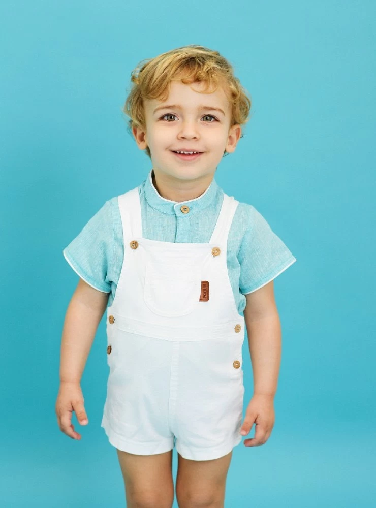 Saint Tropez white dungarees by Foque