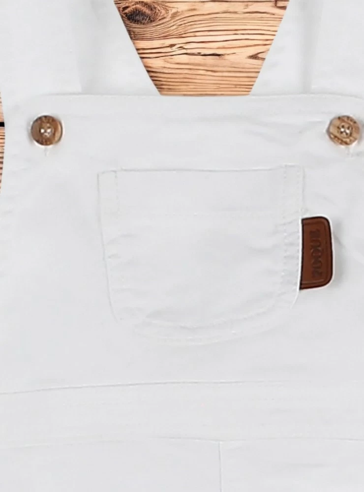 Saint Tropez white dungarees by Foque