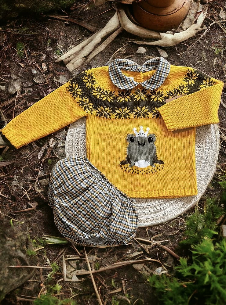 Set for boy. Sweater and shorts Principe de Lolittos Collection