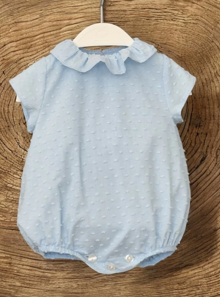 Short-sleeved plumeti shirt bodysuit, especially for the first few months