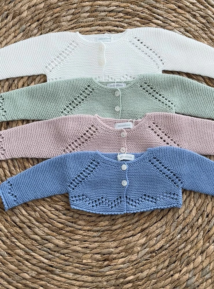 Short summer knit jacket. 4 colors