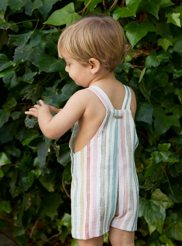 Striped overalls for boys from the Salve collection