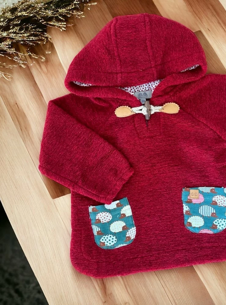 Sudadera para niño color burdeos colección Erizo de José Varón