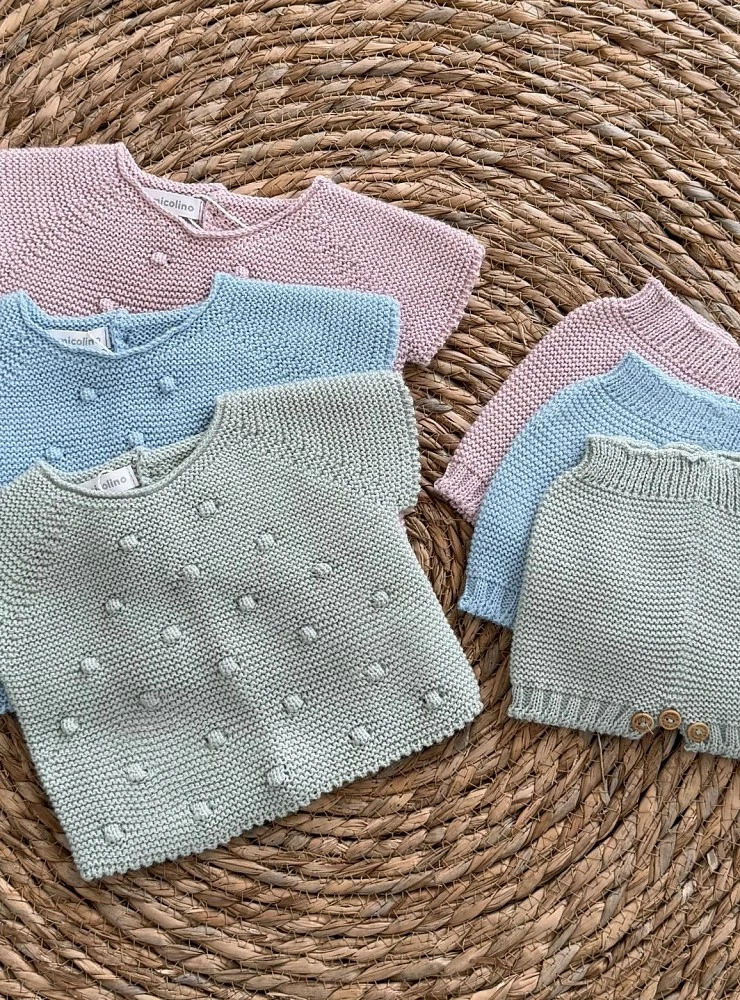 Summer knitwear set in three colors