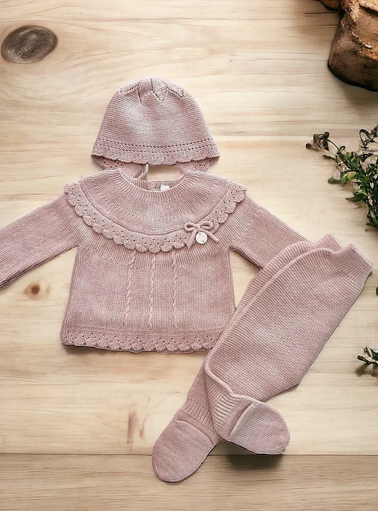 Three-piece set for girls Peonia collection