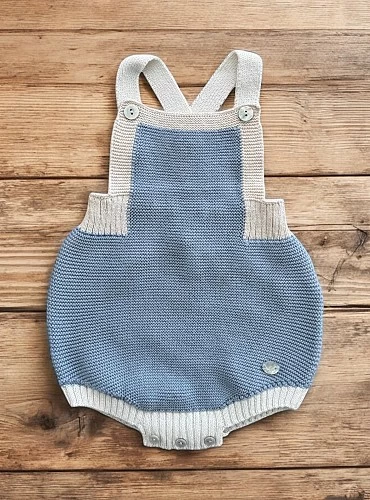 Two-tone knitted overalls Palmi Collection